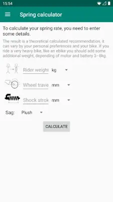 MyBikeSetup android App screenshot 9