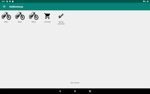 MyBikeSetup android App screenshot 3