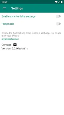 MyBikeSetup android App screenshot 5